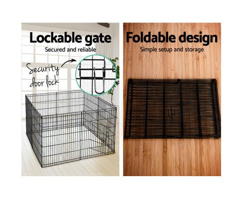 8 Panel Pet Playpen Crate - 30 Inch-2