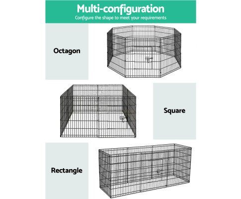 8 Panel Pet Playpen Crate - 30 Inch-3