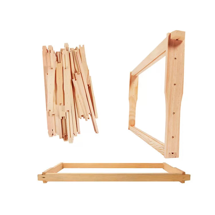 10 X Ideal Beekeeping Frames with Eyelets Wood Beehive FD Wooden Frame-3