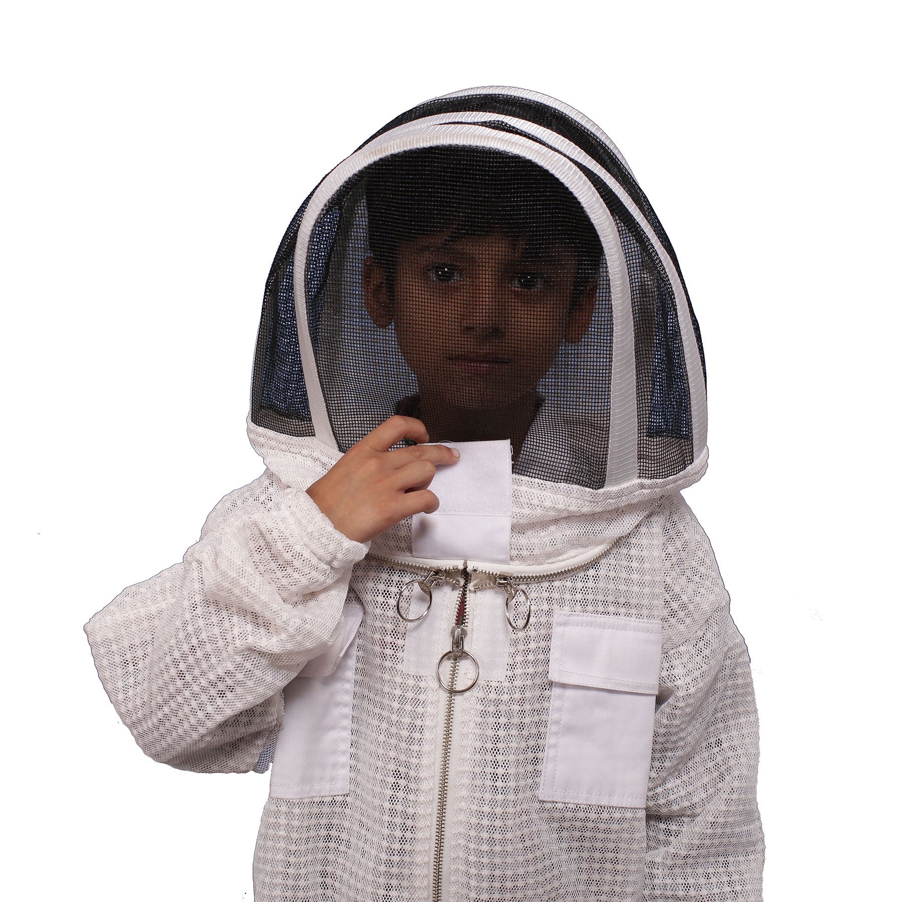 OZBEE Beekeeping Kids Suit 3 Mesh Layer Beekeeper Protective Gear-0
